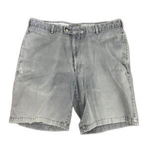 Peter Millar Shorts Mens 36 Light Blue Flat Winston Washed Chino Pima Golf